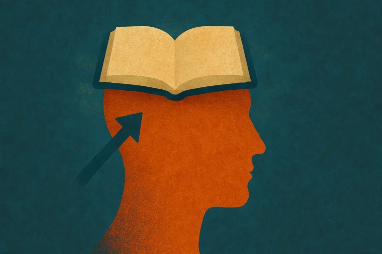 Graduate-cap head design for professional learning prompts.