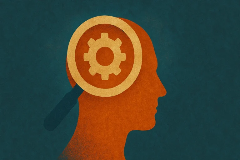 Cog-wheel brain icon for SEO optimization prompt set.
